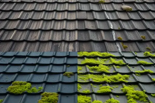 Roof cleaning project