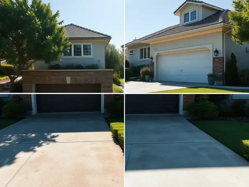 Driveway restoration project in Hattiesburg